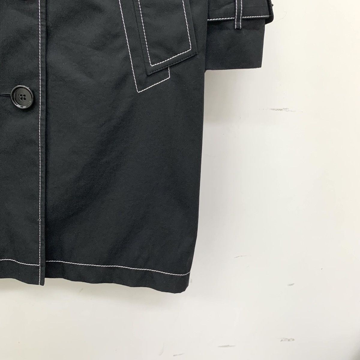 Burberry Burberry Black Cotton Long Sleeve Trench Coat Jacket Size M / US 6-8 / IT 42-44 - 5 Thumbnail