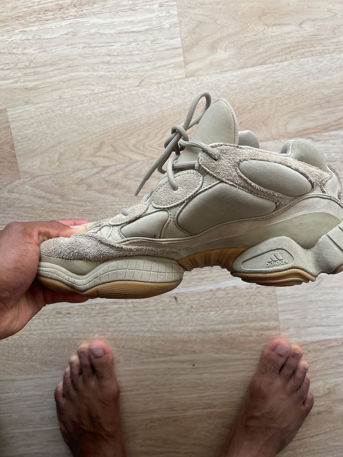 Adidas Yeezy 500 blush cream Size US 12 / EU 45 - 5 Thumbnail