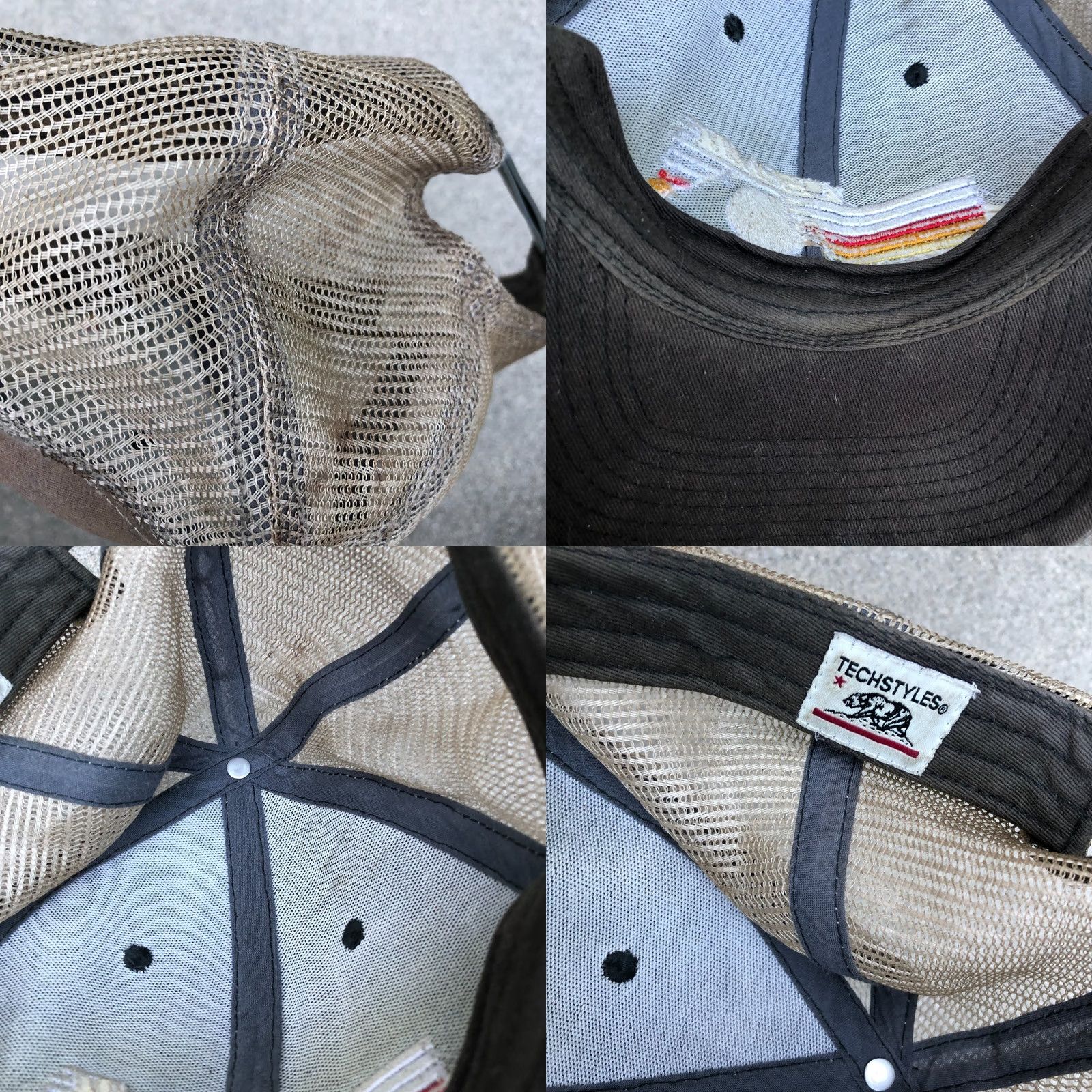 Vintage VTG Techstyle Yosemite California Trucker Hat Men's Brown Adjustable Cap One Size Brown Men Trucker Hat Vintage California Yosemite Size ONE SIZE - 8 Thumbnail