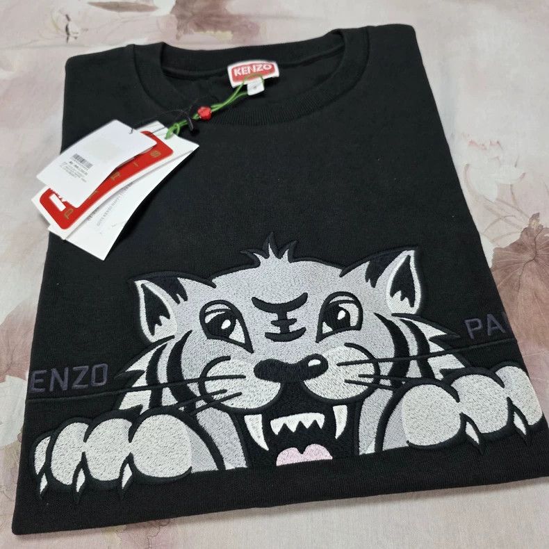 Other Kenzo Men's loose fit tiger pattern embroidered short slee Size US S / EU 44-46 / 1 - 1 Thumbnail