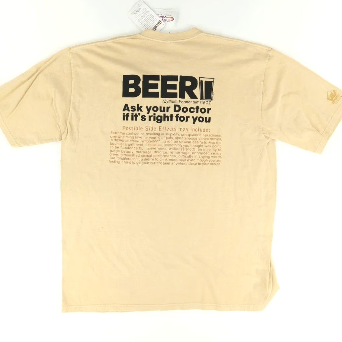 Vintage VINTAGE Cozy Shirts Shirt Men 2XL Tan Beer Dyed Solid T-Shirt VTG Size US XXL / EU 58 / 5 - 4 Thumbnail