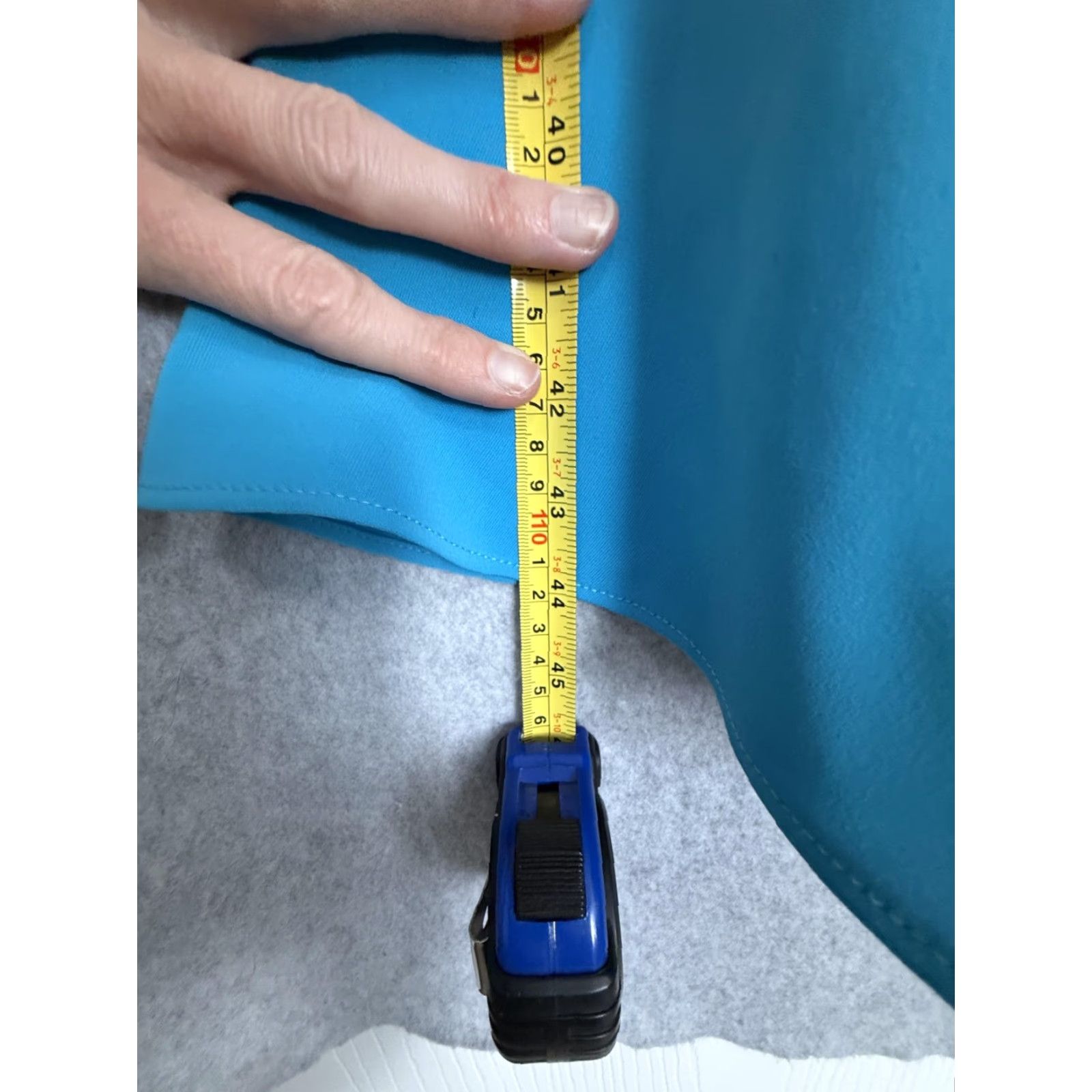 Vintage S.L. Fashions Dress Women 18 Blue Cowl Sleeveless Asym Hem Fit Flare Party Vintage: No Size XXL / US 16-18 / IT 52-54 - 4 Thumbnail
