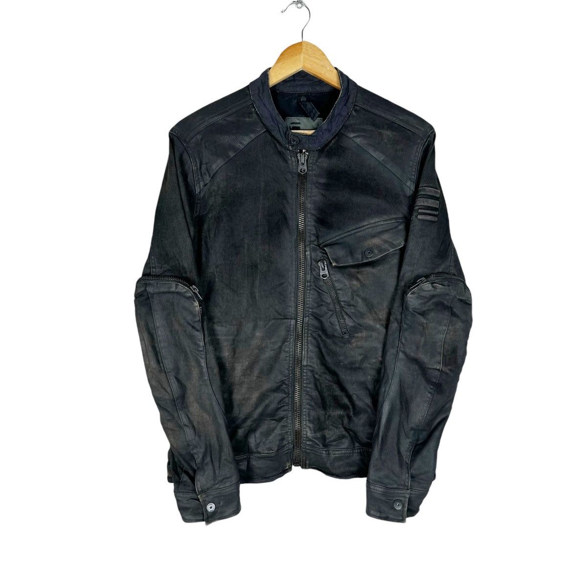 G-Star ☀️G STAR RAW BIKERS ZIPPER JACKET Size US M / EU 48-50 / 2 - 4 Thumbnail