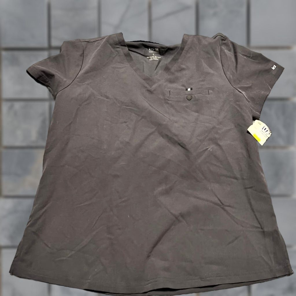 Koio Koi Scrub Top Womens Large Performance Shirt Gray Size L / US 10 / IT 46 - 1 Thumbnail