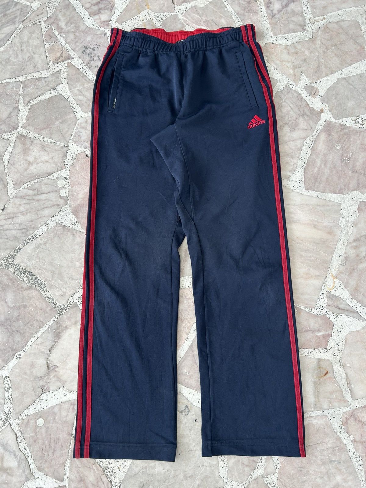 Adidas Adidas Vintage 90s Stripe Blue Red Sweat Pants Size US 30 / EU 46 - 1 Thumbnail
