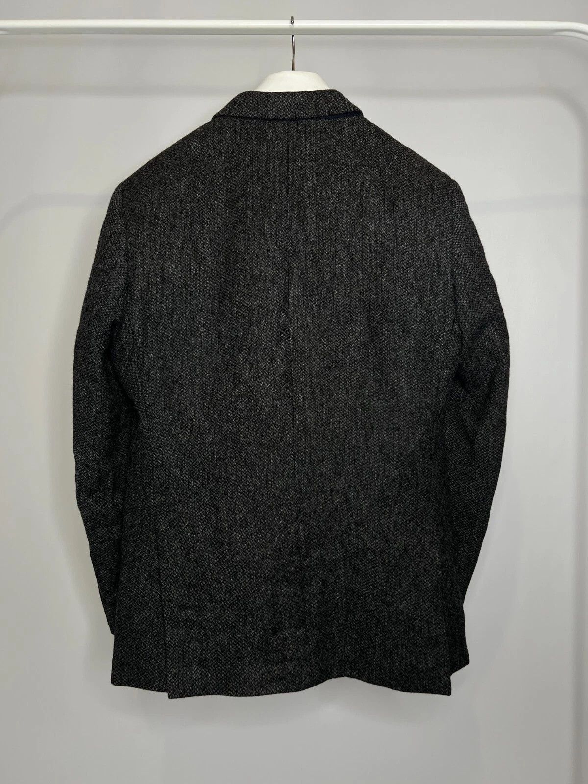Marks & Spencer M&S Luxury Charcoal Grey Moon Tweed Wool Blazer Jacket Size 42R - 6 Thumbnail
