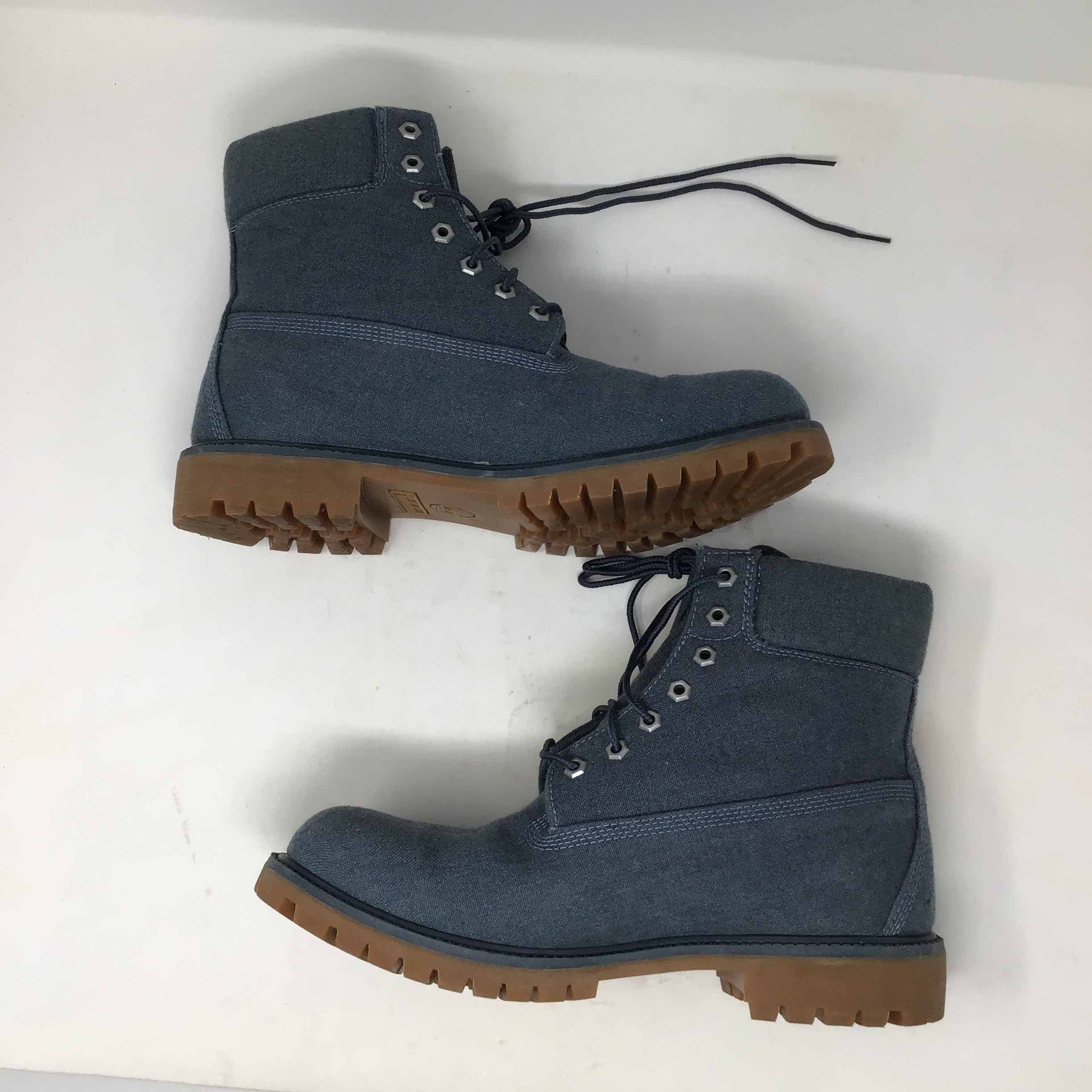 Inch Premium Canvas Boot Navy