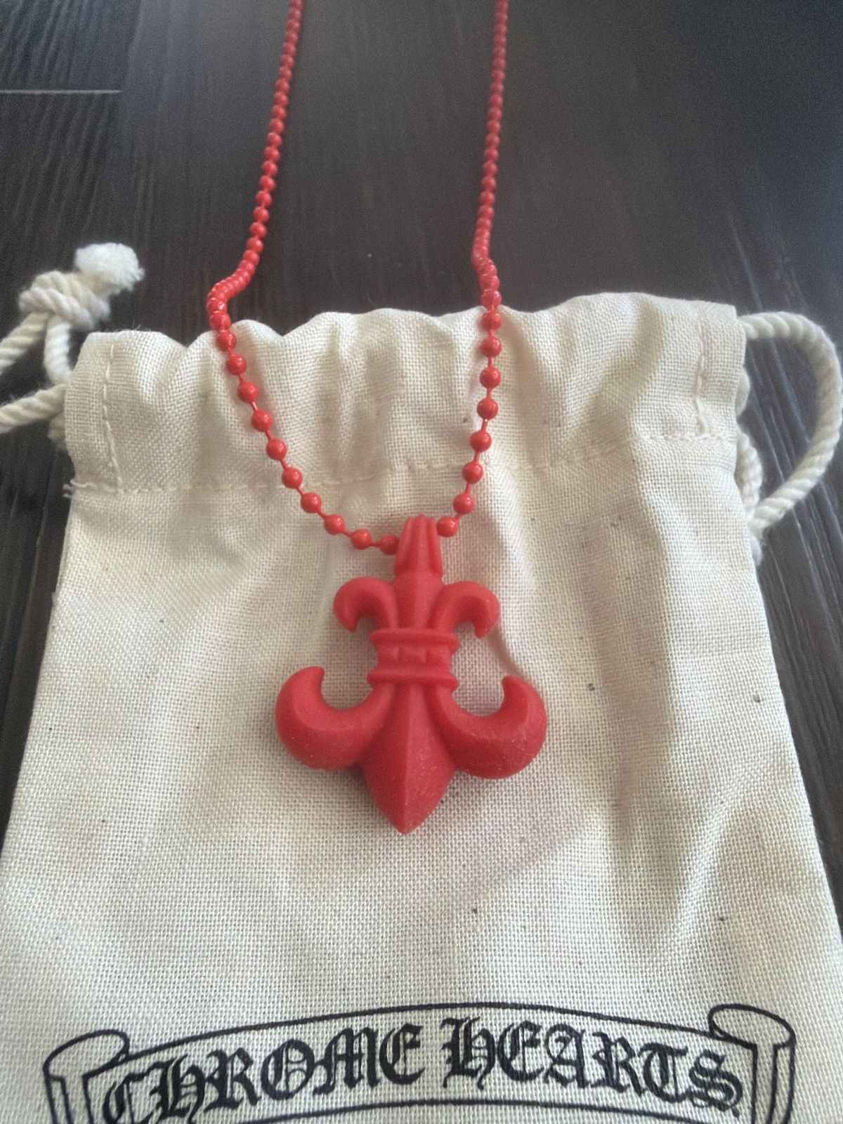 Chrome Hearts Chrome Hearts Red Fleur Pendant Size ONE SIZE - 2 Thumbnail