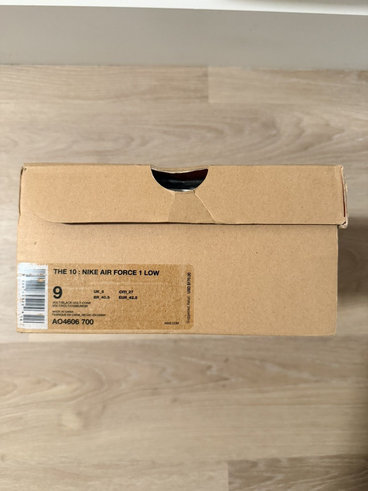 Nike × Off-White **NEW**Air Force 1 Low Off-White Volt Size 9 Size US 9 / EU 42 - 7 Thumbnail