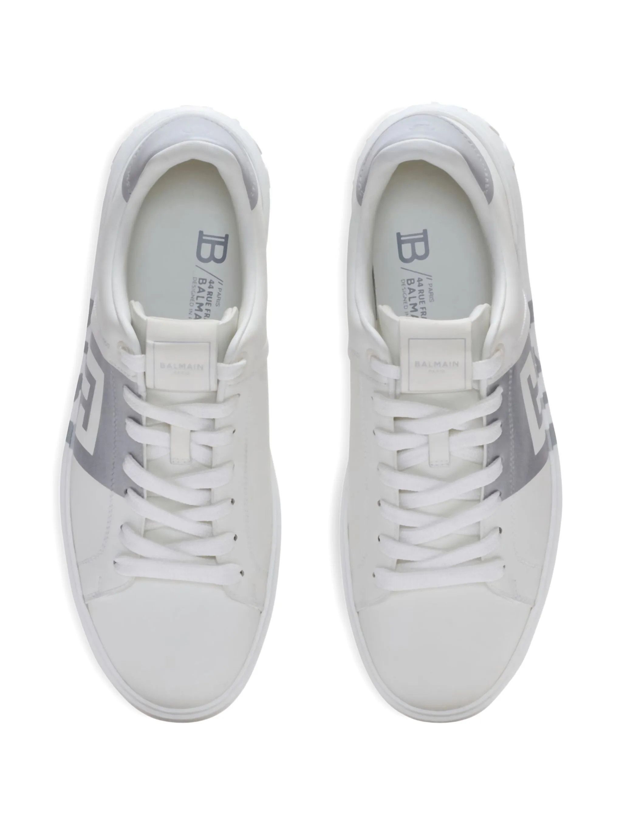 Balmain os11x0226 B-Court logo Low-Top Sneakers in White Size US 12 / EU 45 - 4 Thumbnail