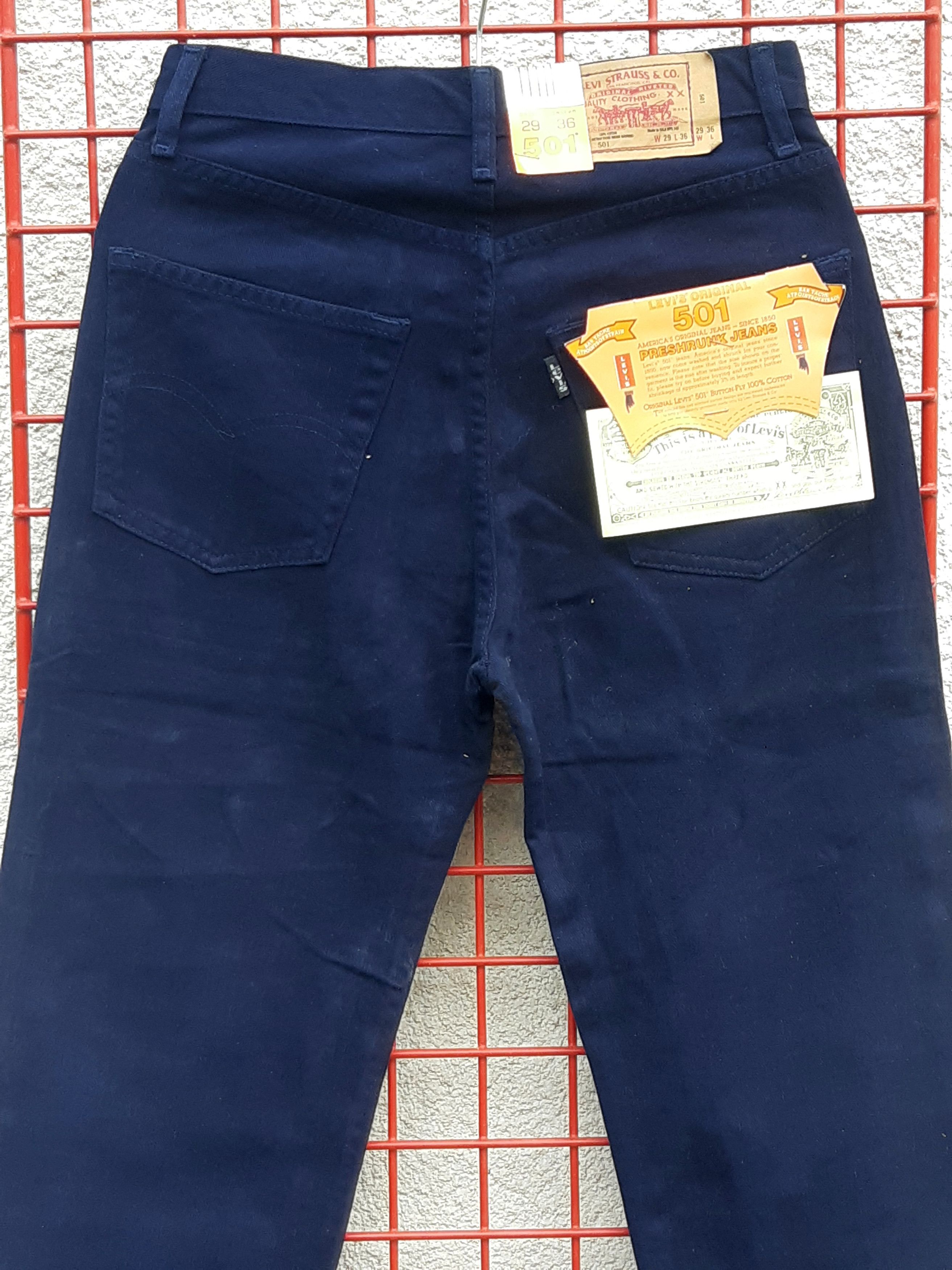 Levi's Vintage 2001 LEVIS 501 Jeans Italy size W29 L36 NWT Size 29" - 3 Thumbnail