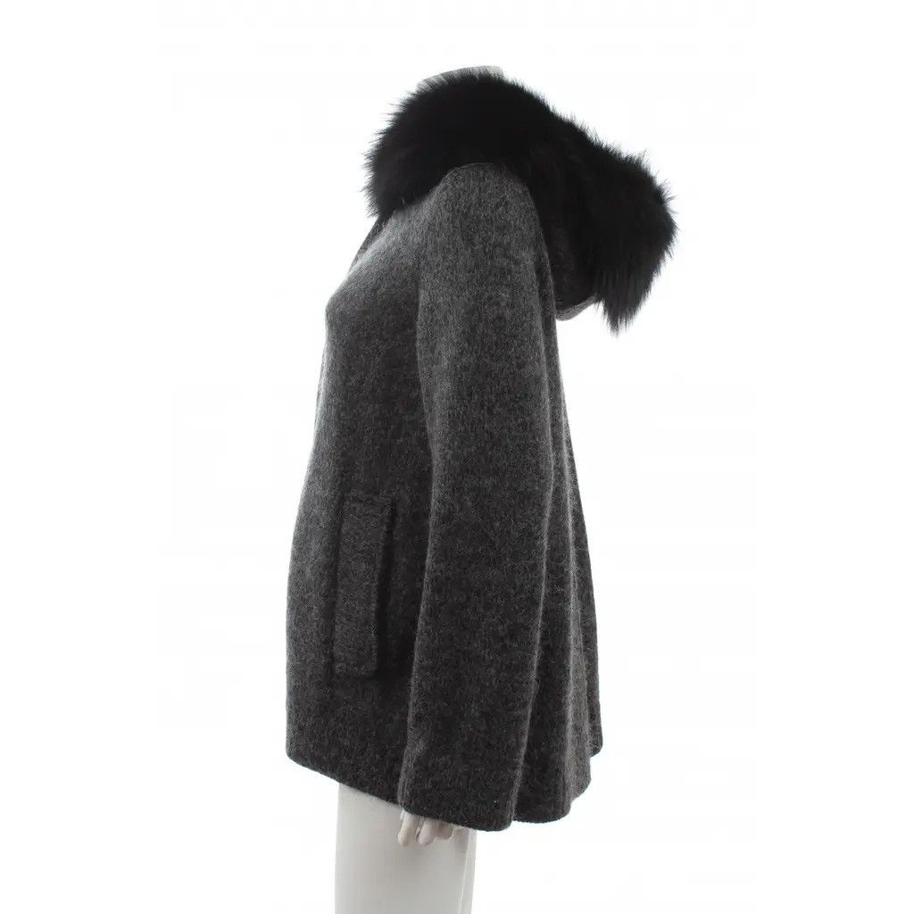 Prada PRADA Arctic Fox Fur Mohair Hooded Cardigan Vintage runway Size M / US 6-8 / IT 42-44 - 2 Thumbnail