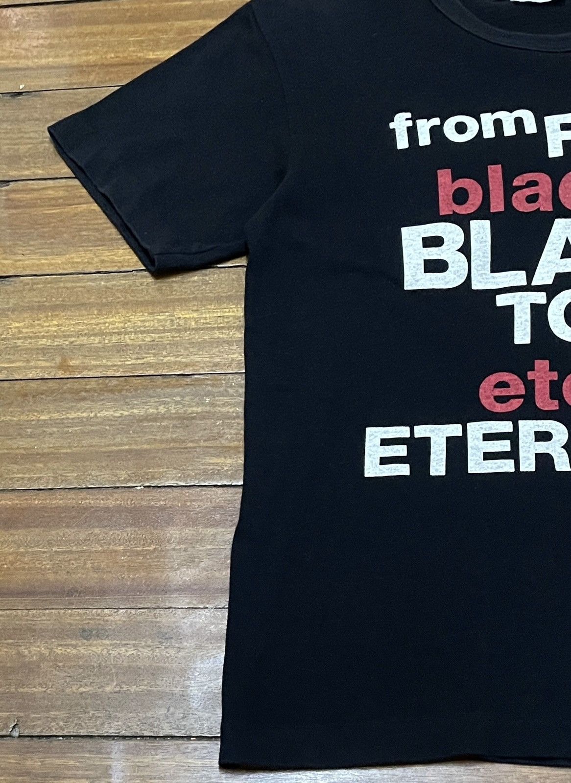 Comme des Garcons Black Very Rare Comme Des Garcons Black Wording T-shirt 2017s Size US S / EU 44-46 / 1 - 5 Thumbnail