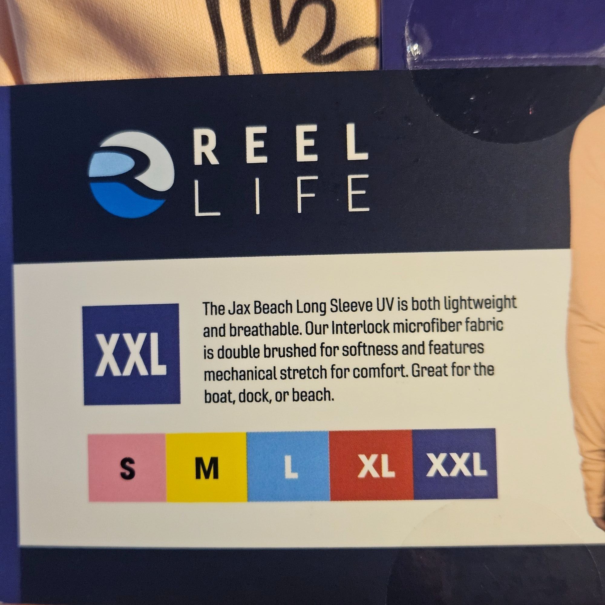 Other Reel Life Womens Jax Beach Long Sleeve Shirt XXL Peach UPF 5 Size XXL / US 16-18 / IT 52-54 - 5 Thumbnail