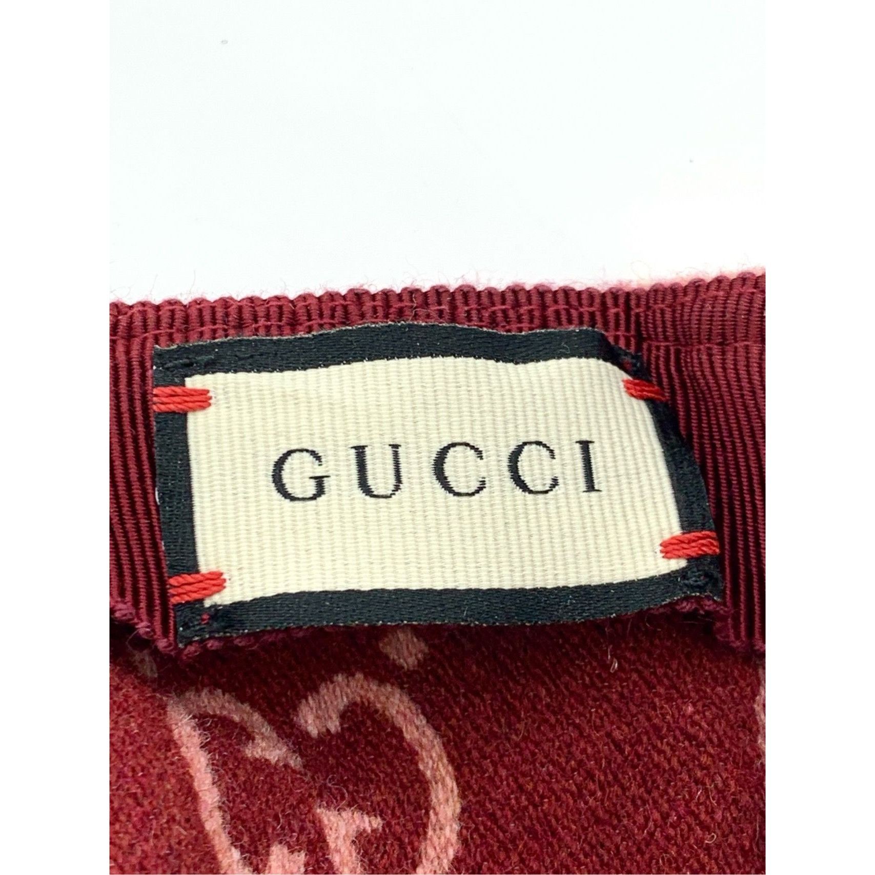 Gucci Gucci Pink Wool GG Pattern Baseball Cap With Adjustable Stra Size ONE SIZE - 10 Thumbnail