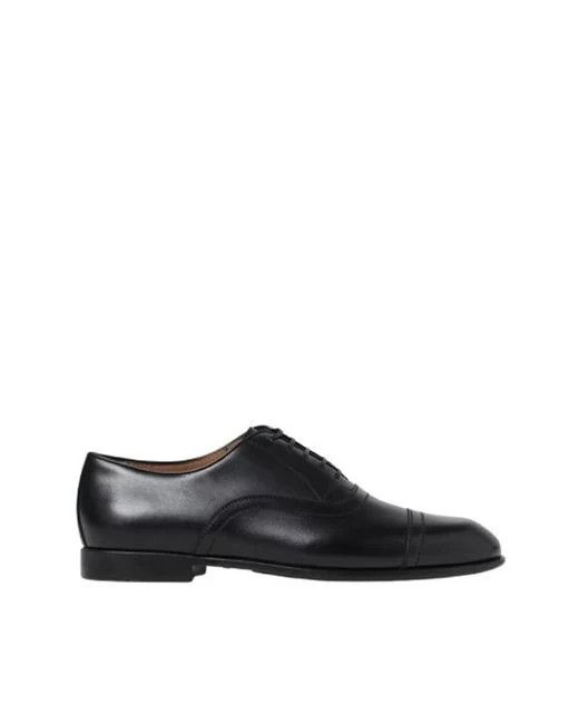 Salvatore Ferragamo os11x0126 Cortez Oxford Shoes in Black Size US 13 / EU 46 - 1 Preview