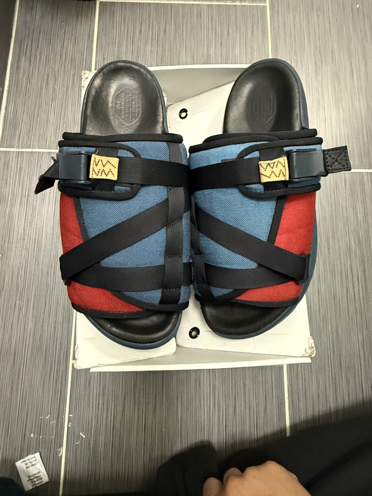 Pre-owned Visvim Christo Sandals In Blue