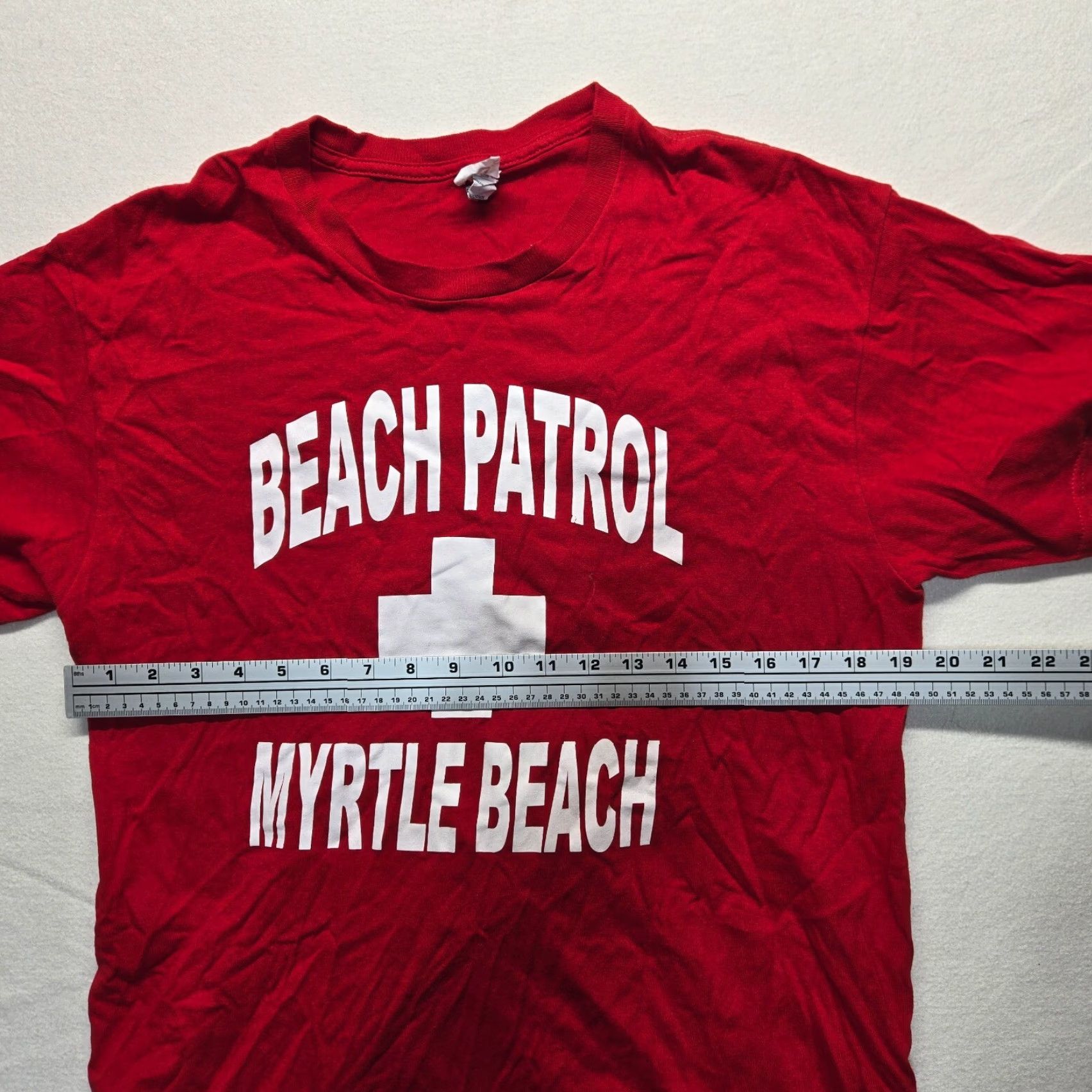 Delta Myrtle Beach Patrol Virginia VA Red Tee T-Shirt Short Sleeve Adult Men's L Large Shirt Size US L / EU 52-54 / 3 - 4 Thumbnail