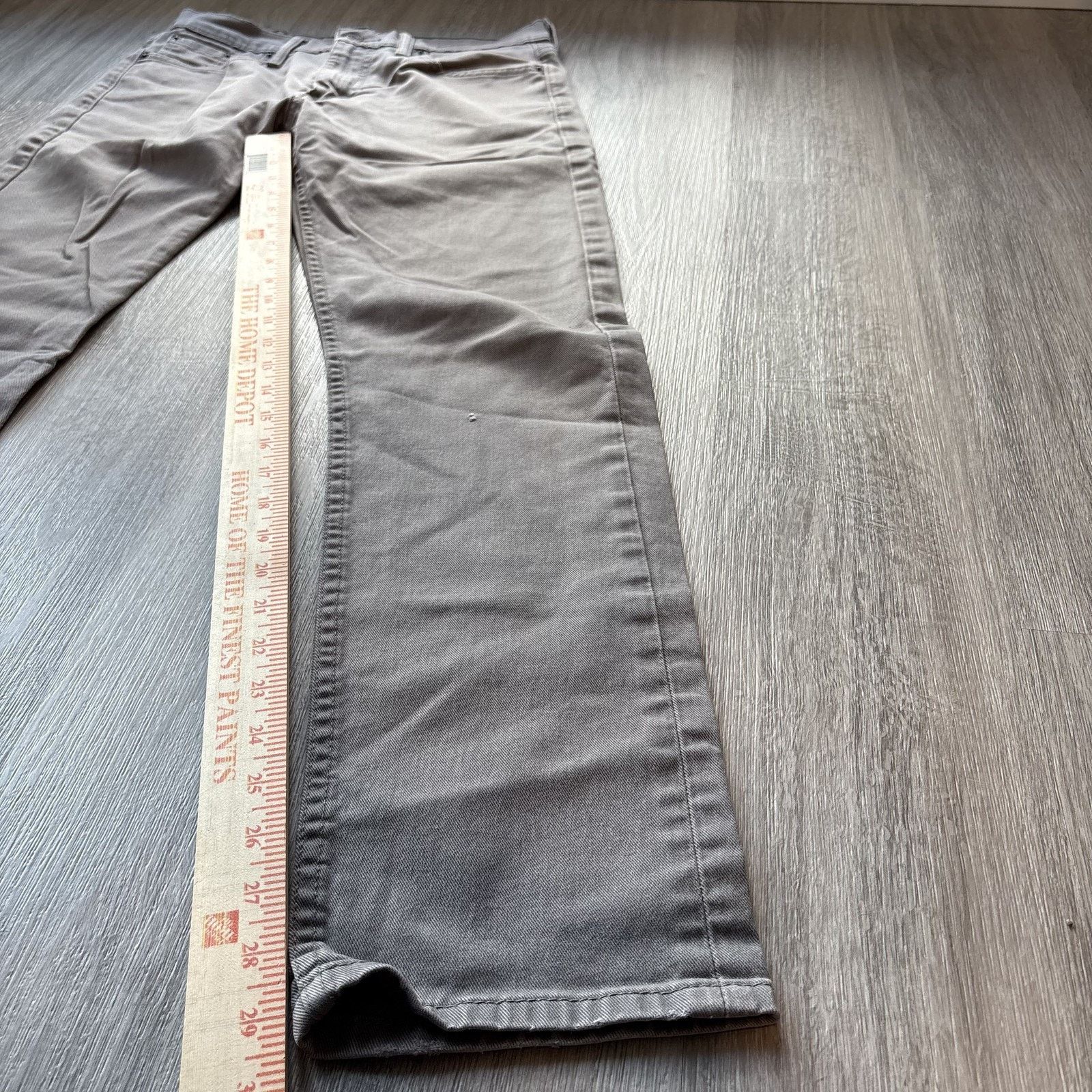 Levi's Levi's 513 Men's Gray Slim Straight Jeans 29x32 Size US 29 - 6 Thumbnail