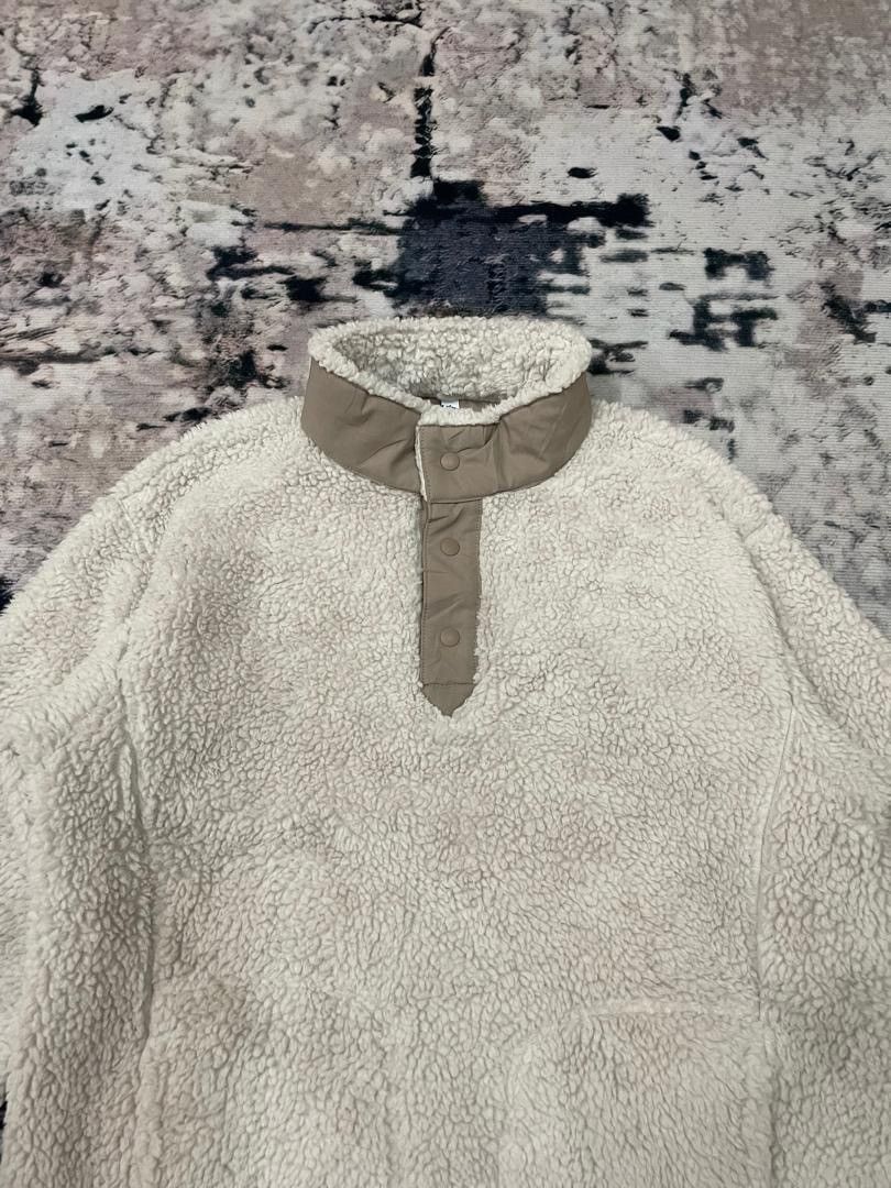 Japanese Brand × Uniqlo × White Mountaineering Uniqlo White Mountaineering Fleece Sherpa Halfbutton Sweater Size US S / EU 44-46 / 1 - 2 Thumbnail