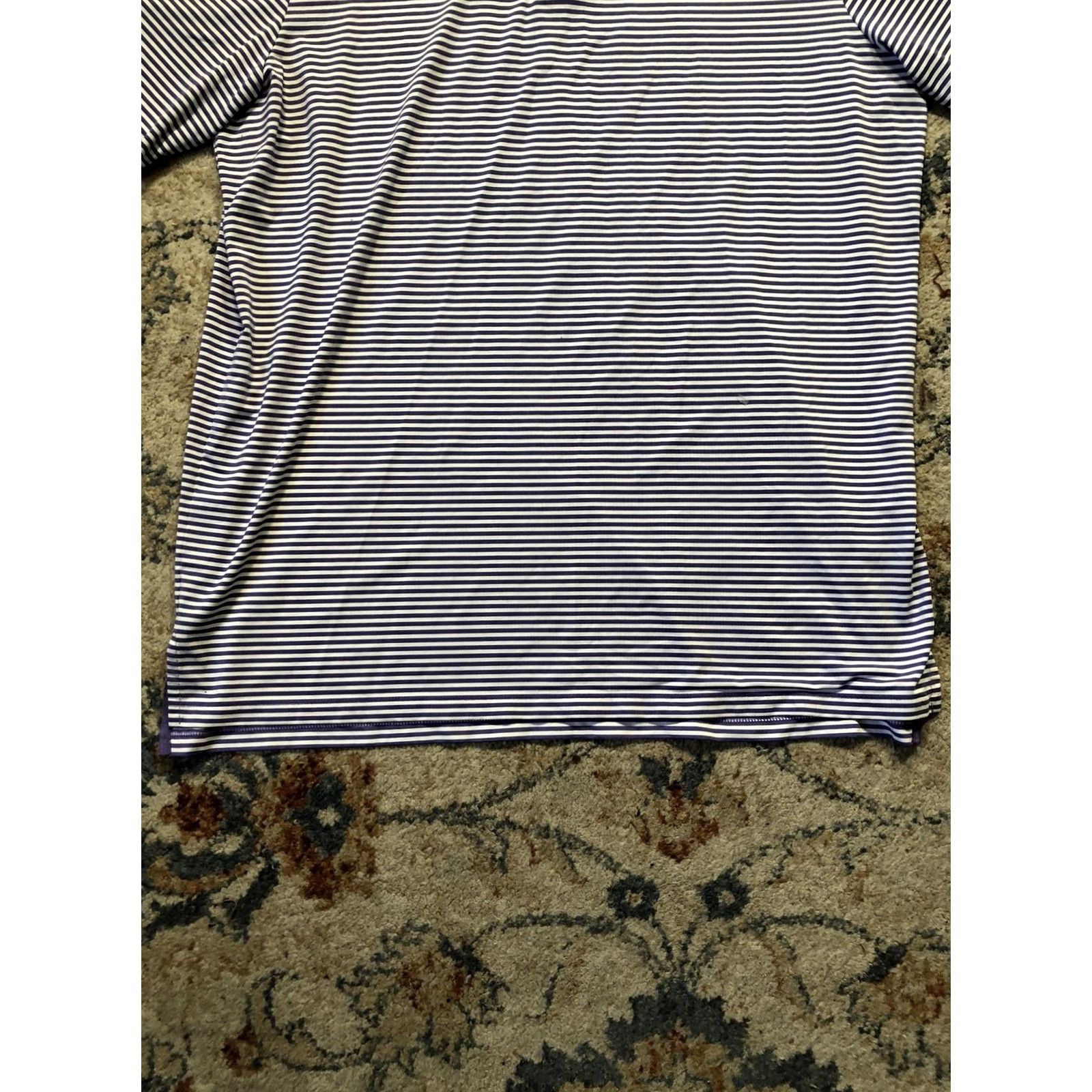 Ralph Lauren Ralph Lauren RLX Polo Shirt Mens XL Purple White Striped Golf Performance Tech"} Size US XL / EU 56 / 4 - 5 Thumbnail