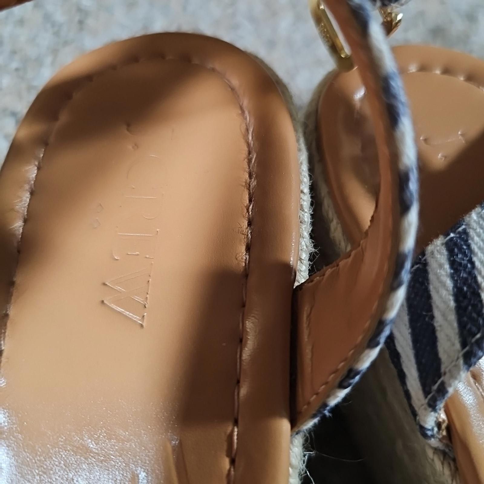 J.Crew J. Crew Sz 9 Seersucker Dockside Sisal Platform Shoes Size US 9 / IT 39 - 3 Thumbnail