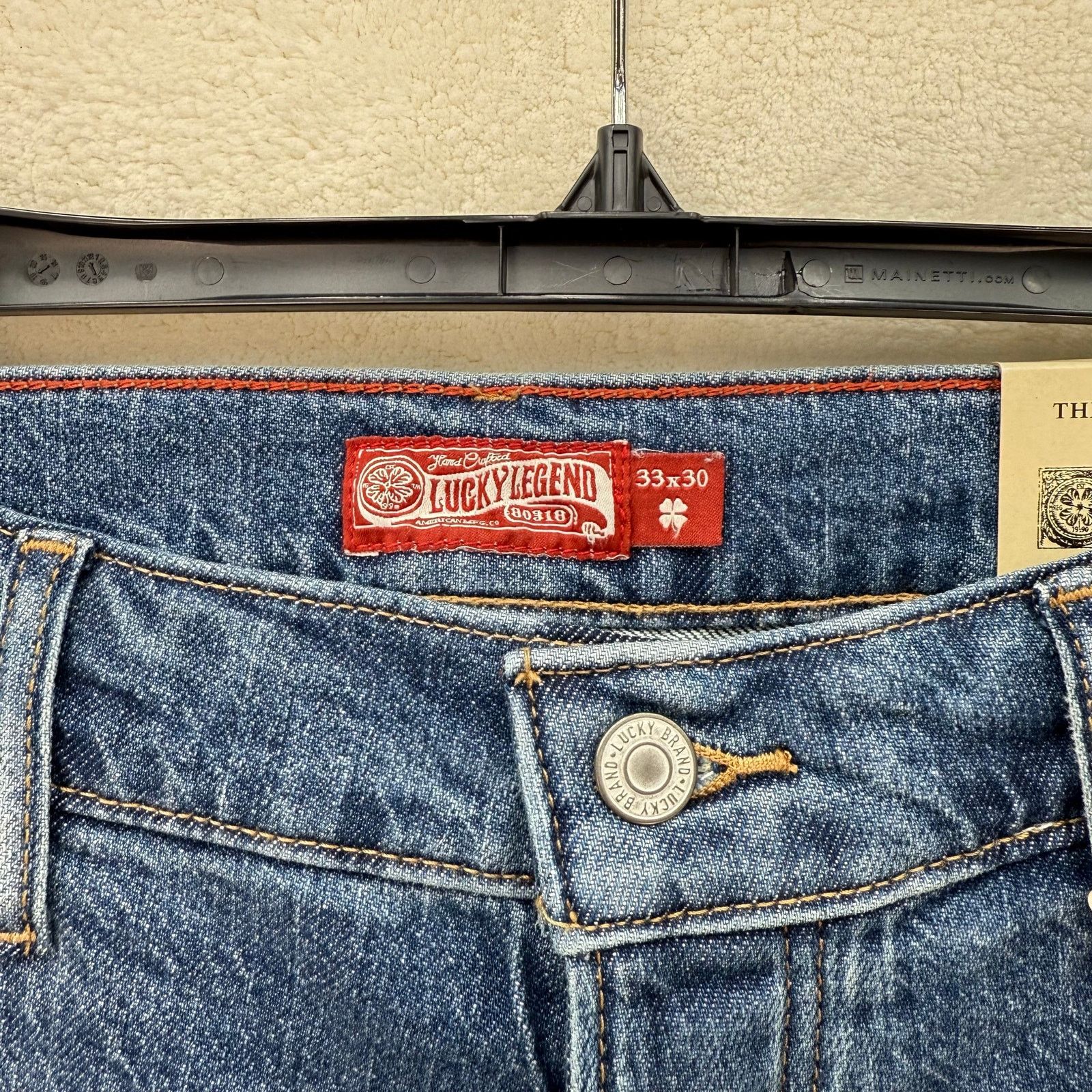 Lucky Brand LUCKY BRAND X GOLD RUSH SERIES RARE 33X30 MENS TAPER JEANS Size US 33 - 6 Thumbnail