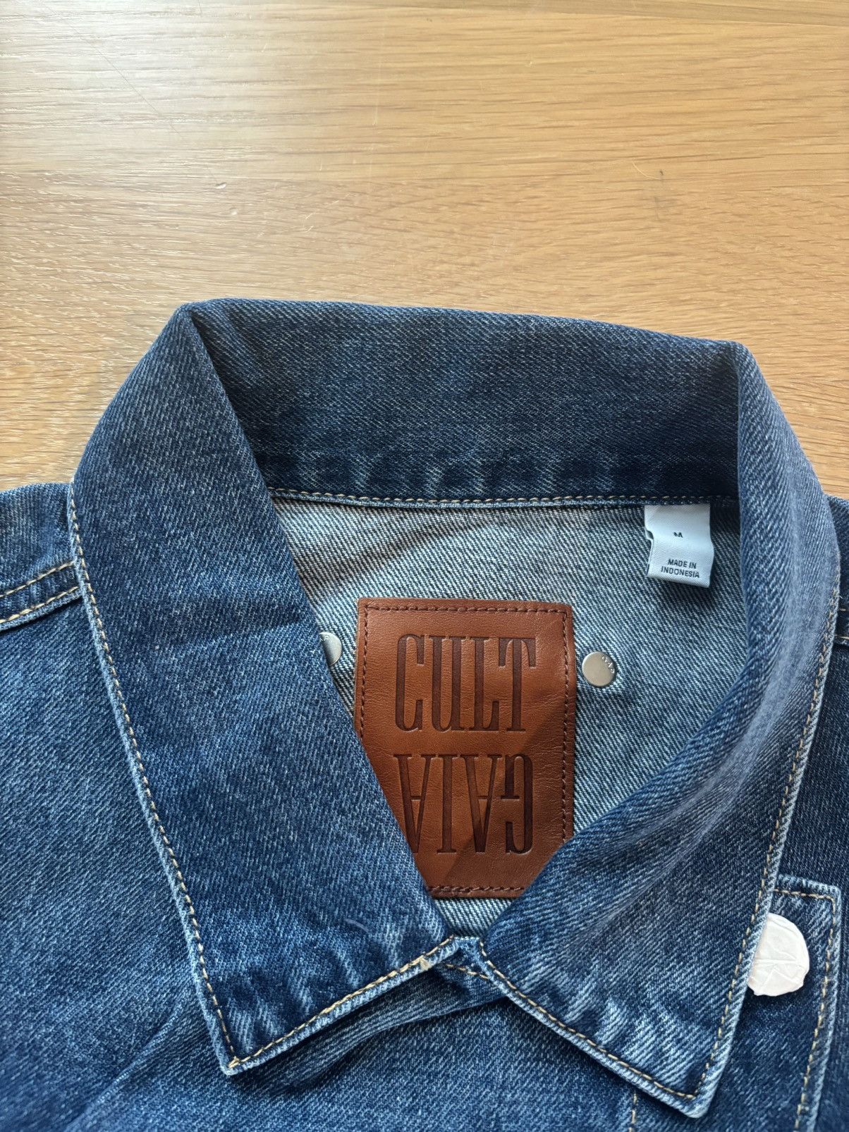 Cult Gaia Gap x Cult Gaia Asymmetrical Denim Jacket Size M / US 6-8 / IT 42-44 - 3 Thumbnail