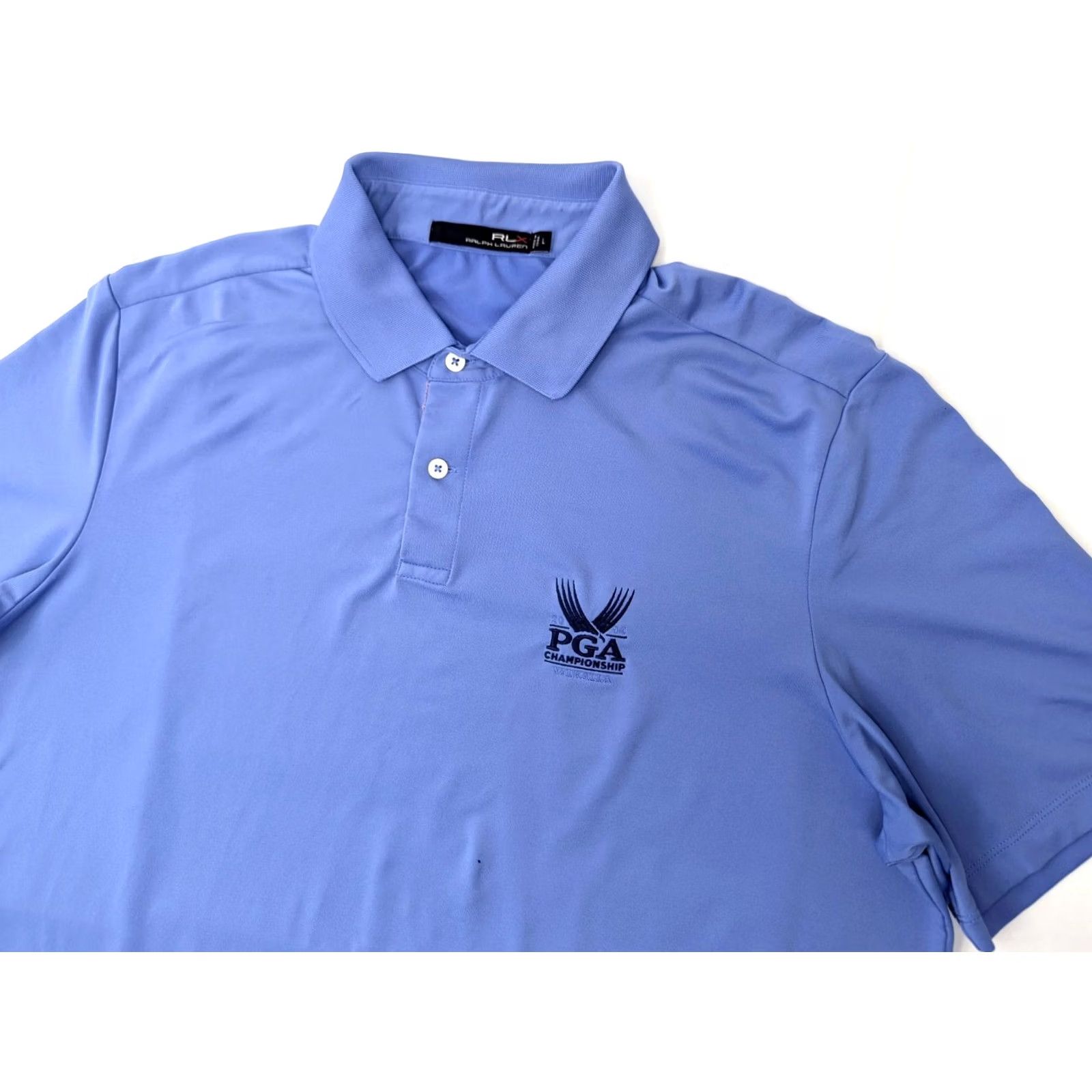 RLX Ralph Lauren RLX Ralph Lauren Polo Shirt Men L PGA 2014 Valhalla Embroidered Performance Blue Short Sleeve Polo Mens Size US L / EU 52-54 / 3 - 2 Thumbnail