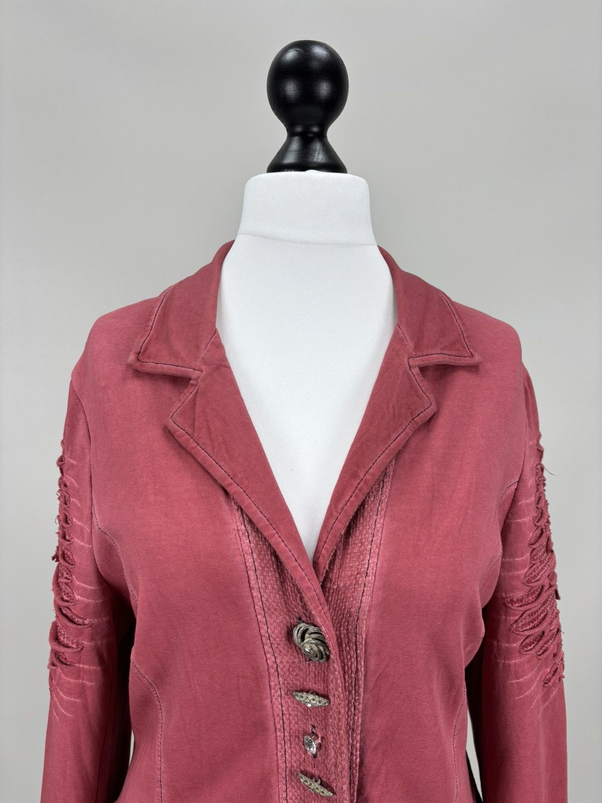 Elisa Cavaletti Womens blazer Bottega by Elisa Cavaletti Size L Color Red Size L / US 10 / IT 46 - 3 Thumbnail