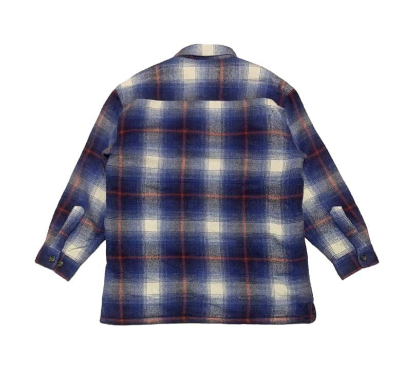 Japanese Brand Vintage Galaja Japan Plaid Wool Flannel Shirt Jacket Size US L / EU 52-54 / 3 - 4 Thumbnail