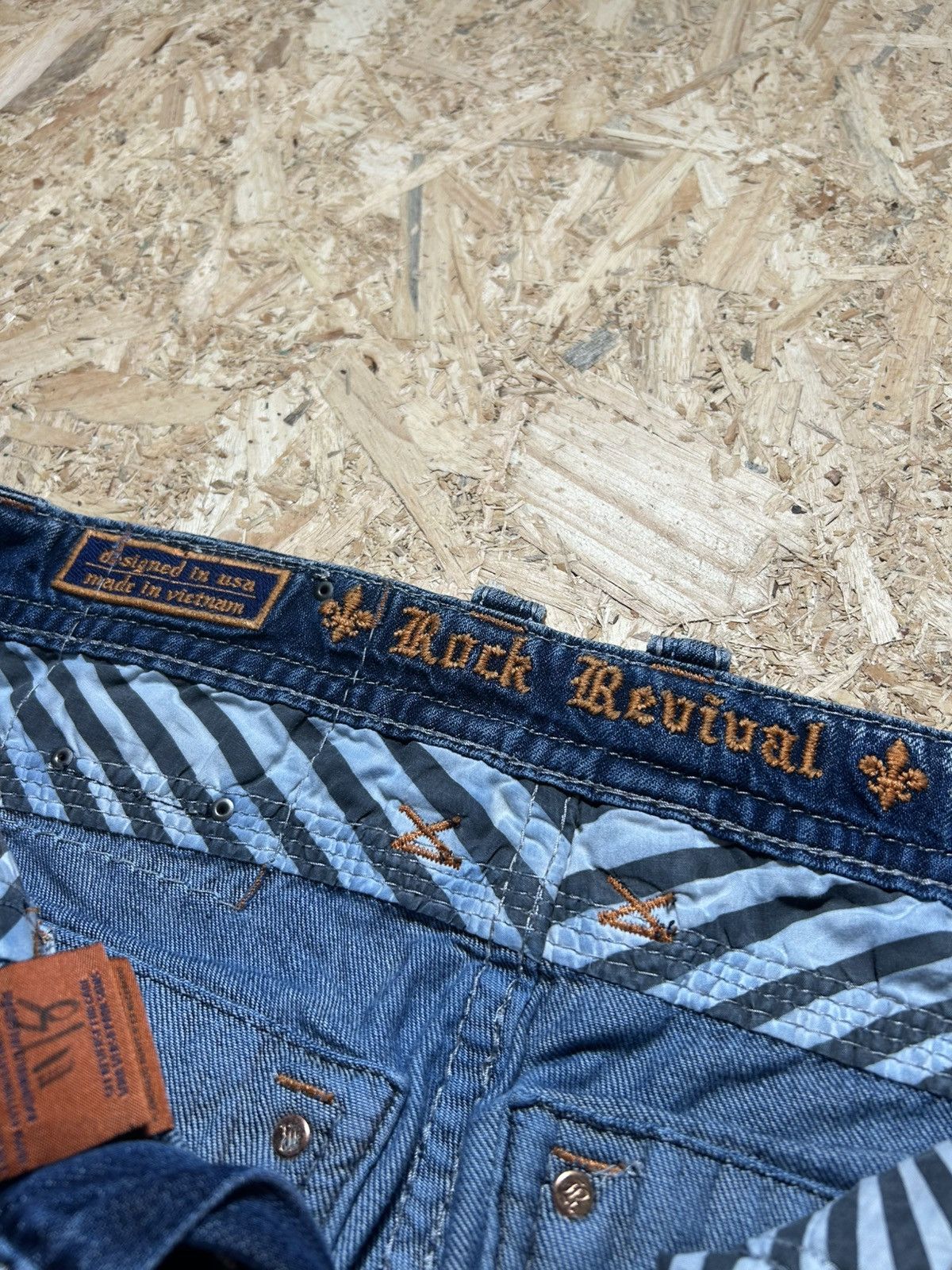 Rock Revival Rock Revival Blue Medium Wash Straight Fit Jeans Size US 36 / EU 52 - 6 Thumbnail