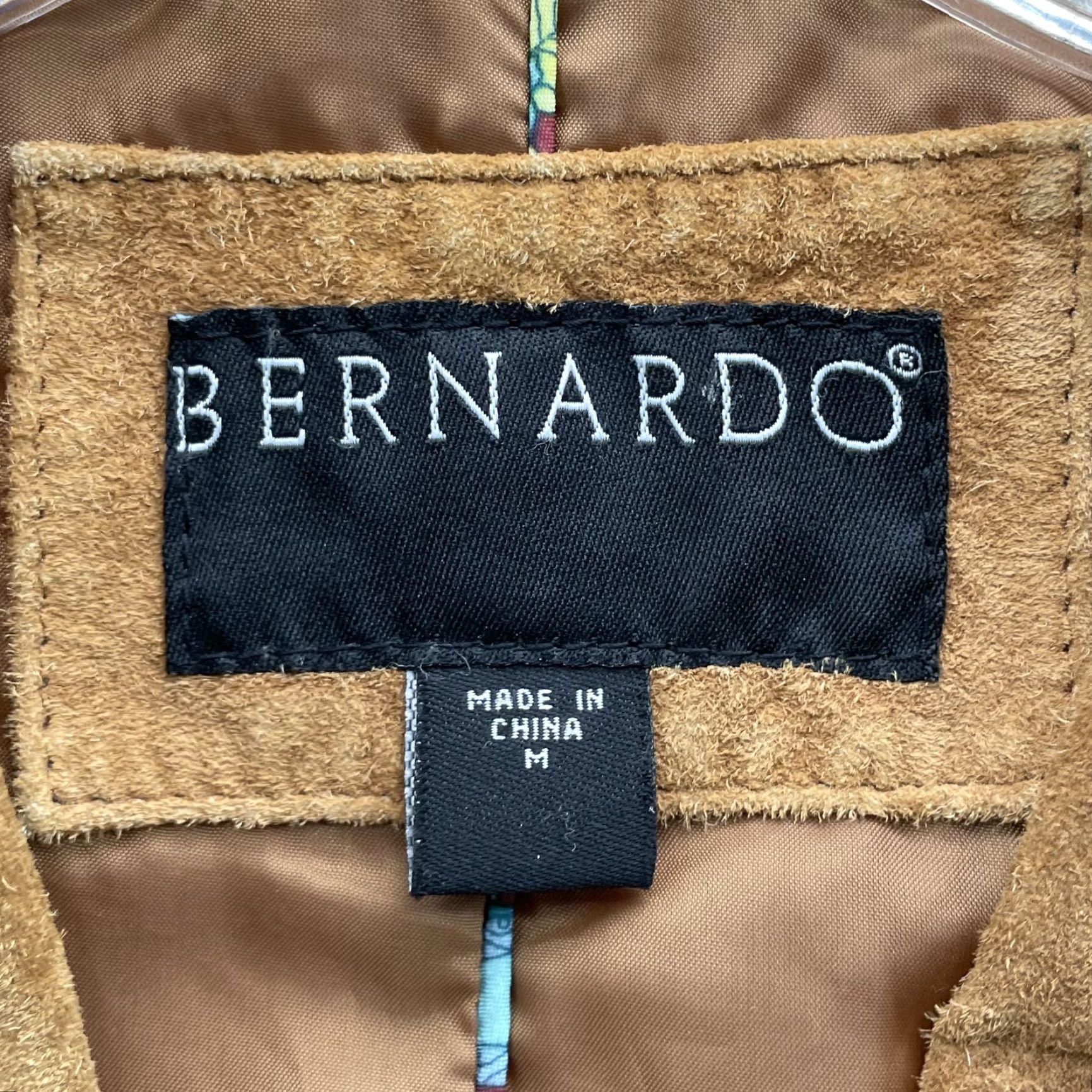 Vintage Bernardo Suede Leather Jacket Women Medium Blazer Western Academia Fall 70s Corp Size M / US 6-8 / IT 42-44 - 3 Thumbnail