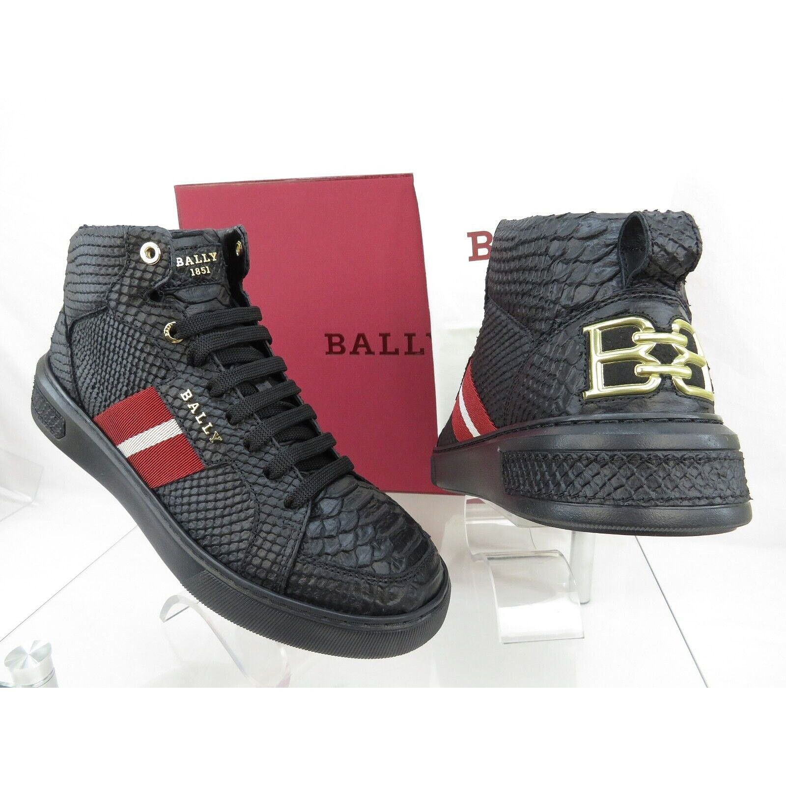 $695 FERRAGAMO MEDITERR GRAY CANVAS LEATHER TRIM GANCINI LOGO SNEAKERS 12 M Salvatore Ferragamo MEDITERR GRAY CANVAS LEATHER TRIM  main image 2
