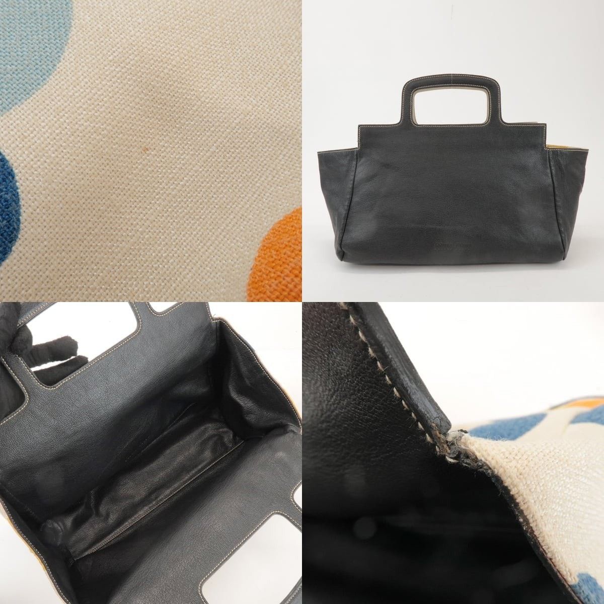 Miu Miu Miu Miu Madras Canvas Tote Multicolor Size ONE SIZE - 7 Thumbnail