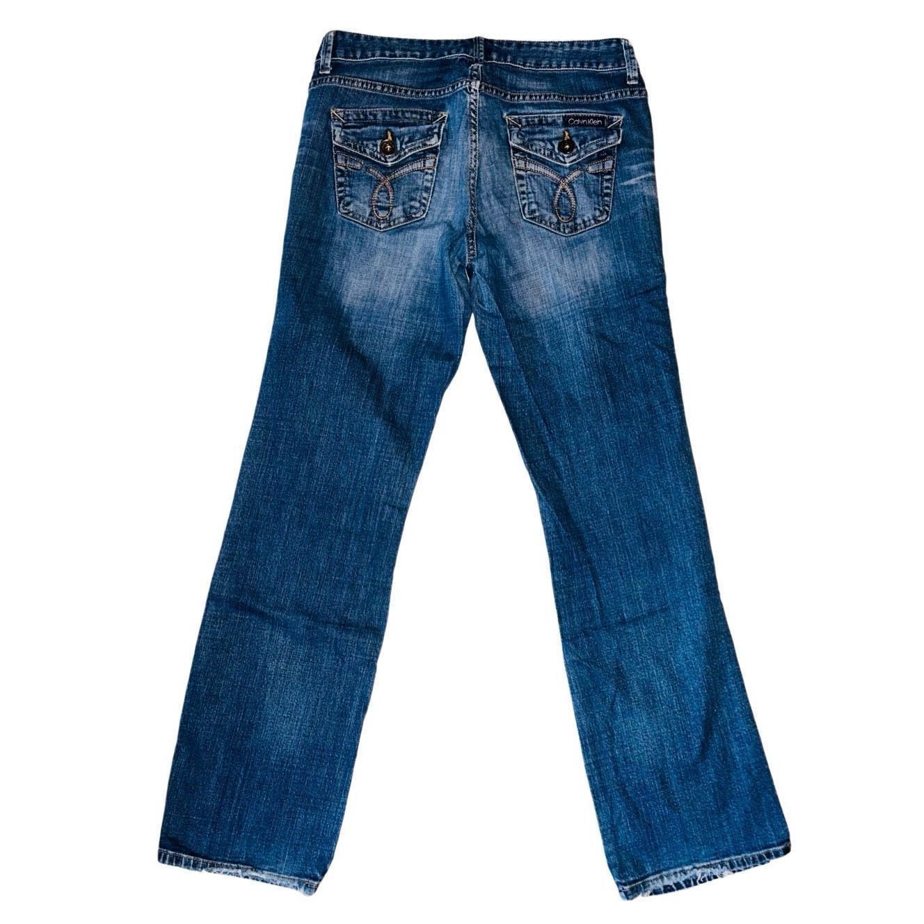 Calvin Klein Calvin Klein Jeans Womens Size 29/8 Blue Denim Lean Bootcut Size 29" - 2 Thumbnail