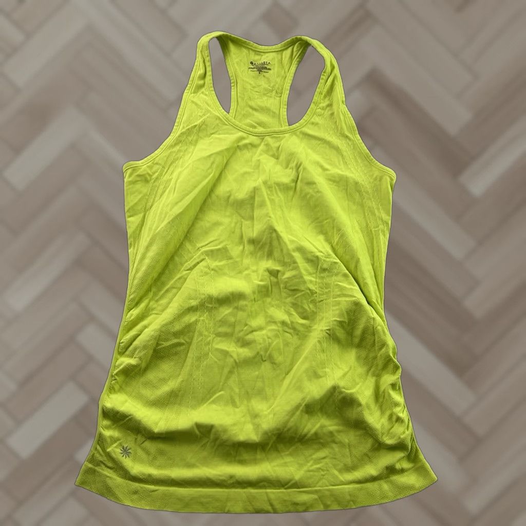 Athleta Athleta Momentum Seamless Side Cinch Athletic Tank Top Women's Small Yellow Tank Athletic Womens S Yellow Momentum Seamless Side Cinch Size S / US 4 / IT 40 - 1 Thumbnail