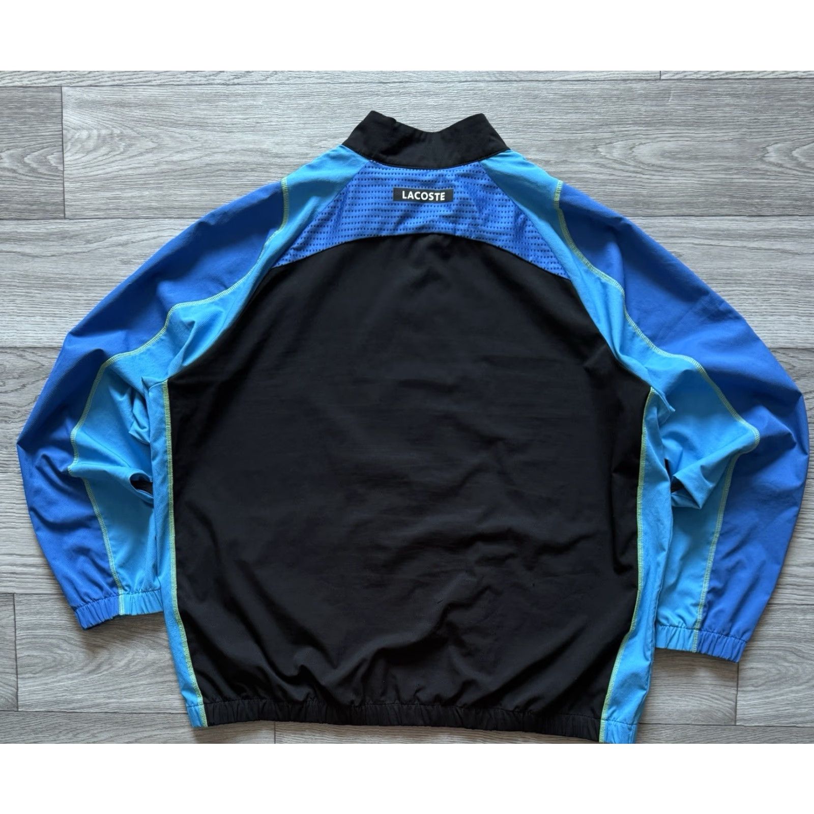 Lacoste Lacoste Sport High-Neck Tracksuit Zip Jacket Blue Black 3XL Men Shirt? Size US 39 - 2 Thumbnail