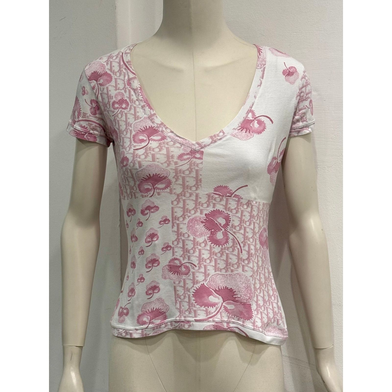 Dior 2000s Christian Dior by Galliano monogram t-shirt Size M / US 6-8 / IT 42-44 - 2 Thumbnail