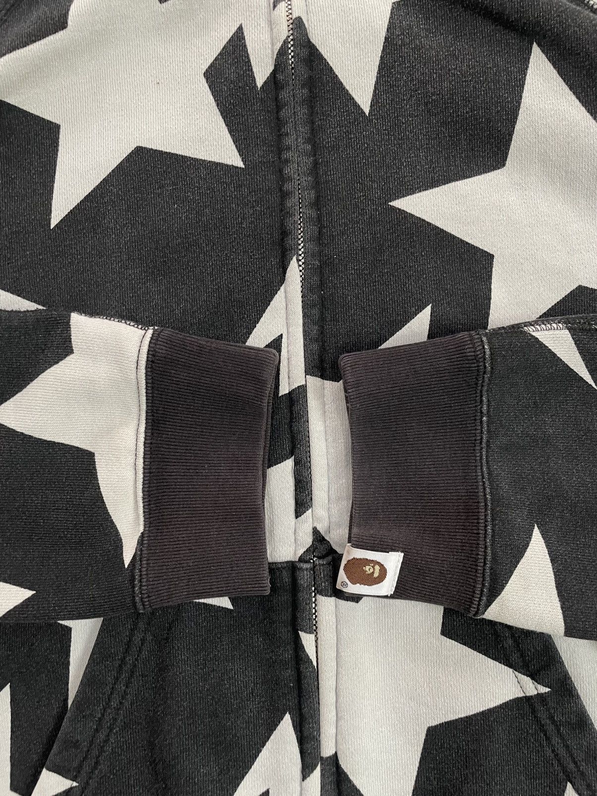 Bape BAPE Sta Pattern black white Hoodie zip Size XS / US 0-2 / IT 36-38 - 8 Thumbnail