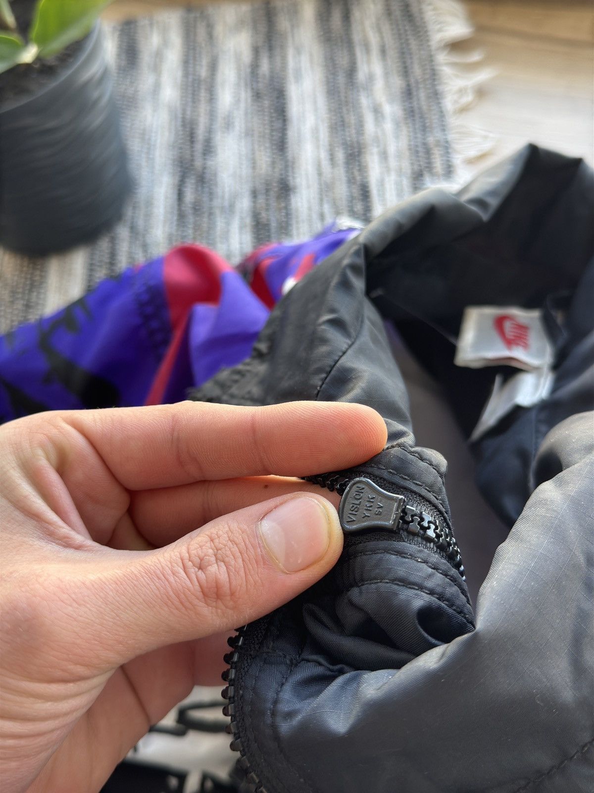 Nike × Vintage Vintage Nike Rare 90s Multi logo Y2K Nylon track jacket Size US S / EU 44-46 / 1 - 11 Thumbnail