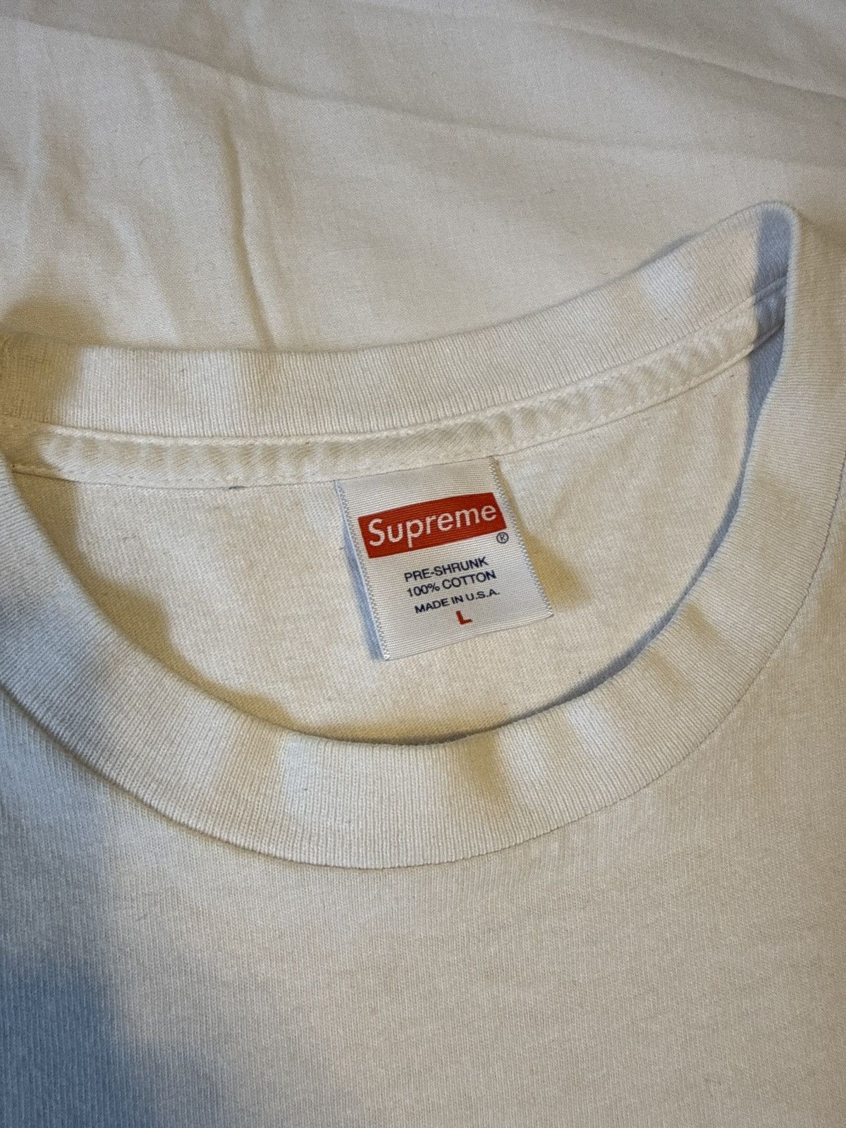 Supreme Supreme Just Say No White Tee Shirt Size US L / EU 52-54 / 3 - 2 Thumbnail