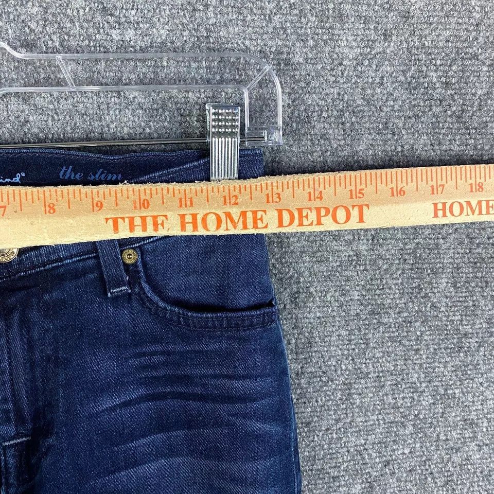 7 For All Mankind 7 For All Mankind Jeans Women's 24 The Slim Cigarette Denim Size 24" / US 00 / IT 34 - 3 Thumbnail