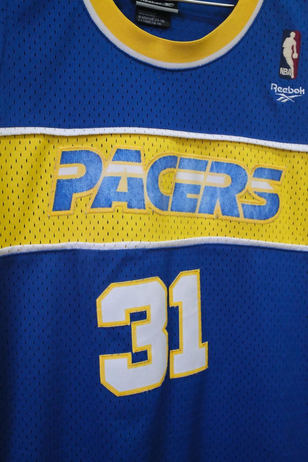 Reebok Reebok Indiana Pacers Miller #31 Away Basketball Jersey Size ONE SIZE - 4 Thumbnail