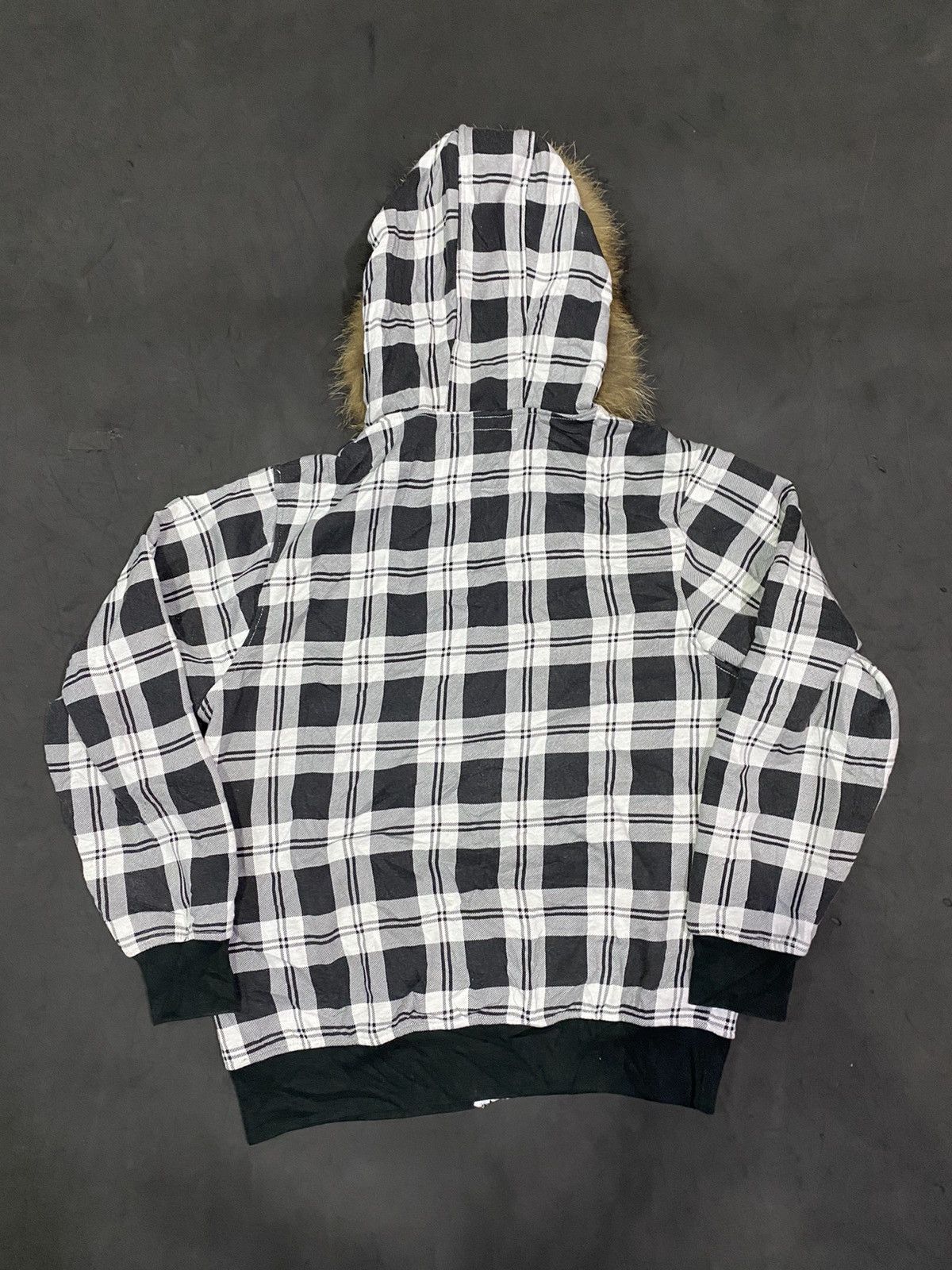 If Six Was Nine Plaid Fur Hoodie Size US L / EU 52-54 / 3 - 3 Thumbnail