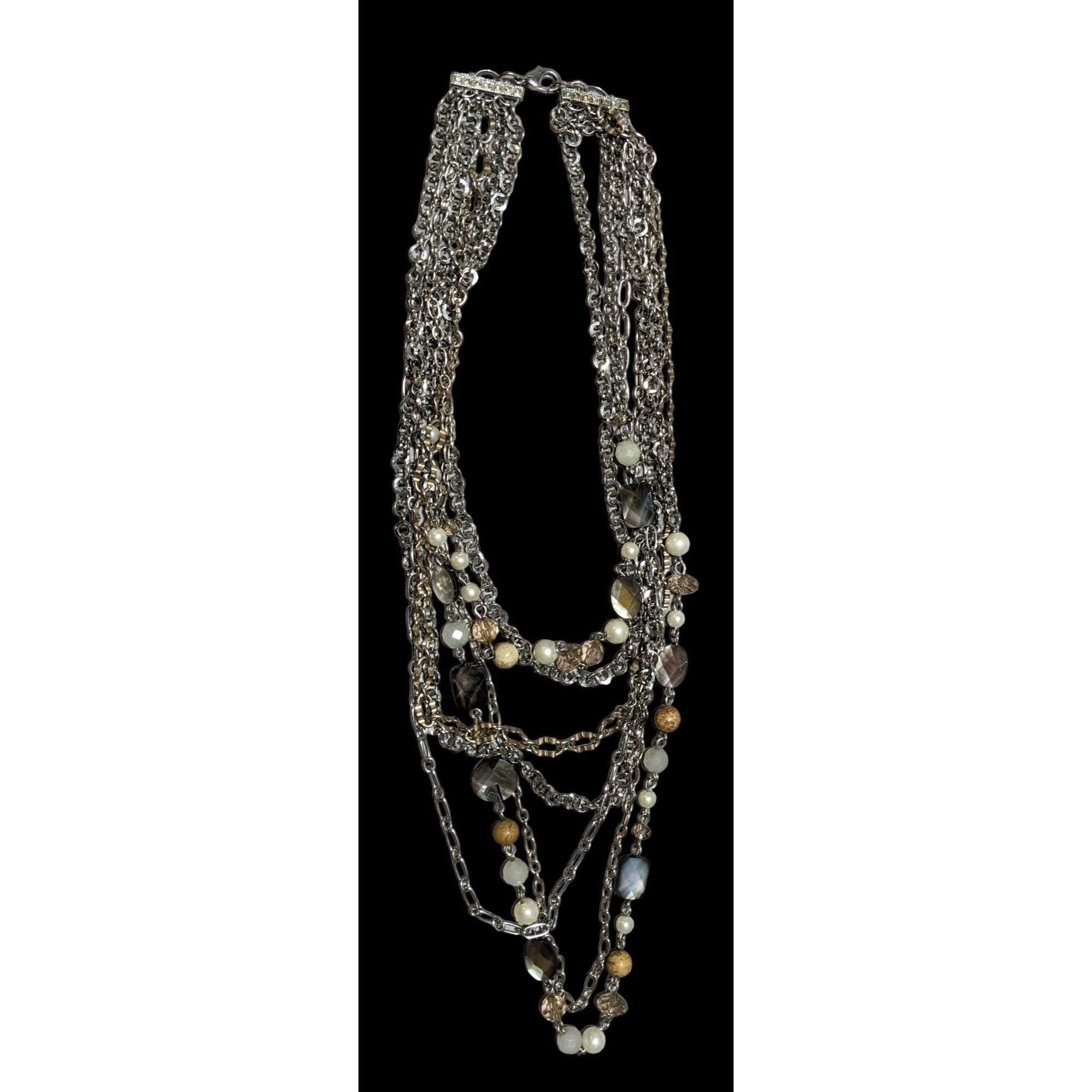 Other Multilayer Gemstone Chain Necklace Size ONE SIZE - 2 Thumbnail