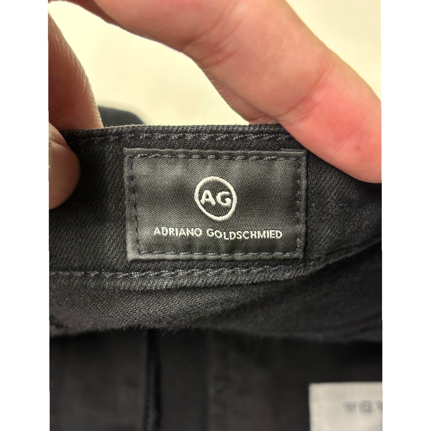 Vintage AG Adriano Goldschmied The Prima Cigarette Leg Black Jeans Size 30X30 Size 30" / US 8 / IT 44 - 6 Thumbnail