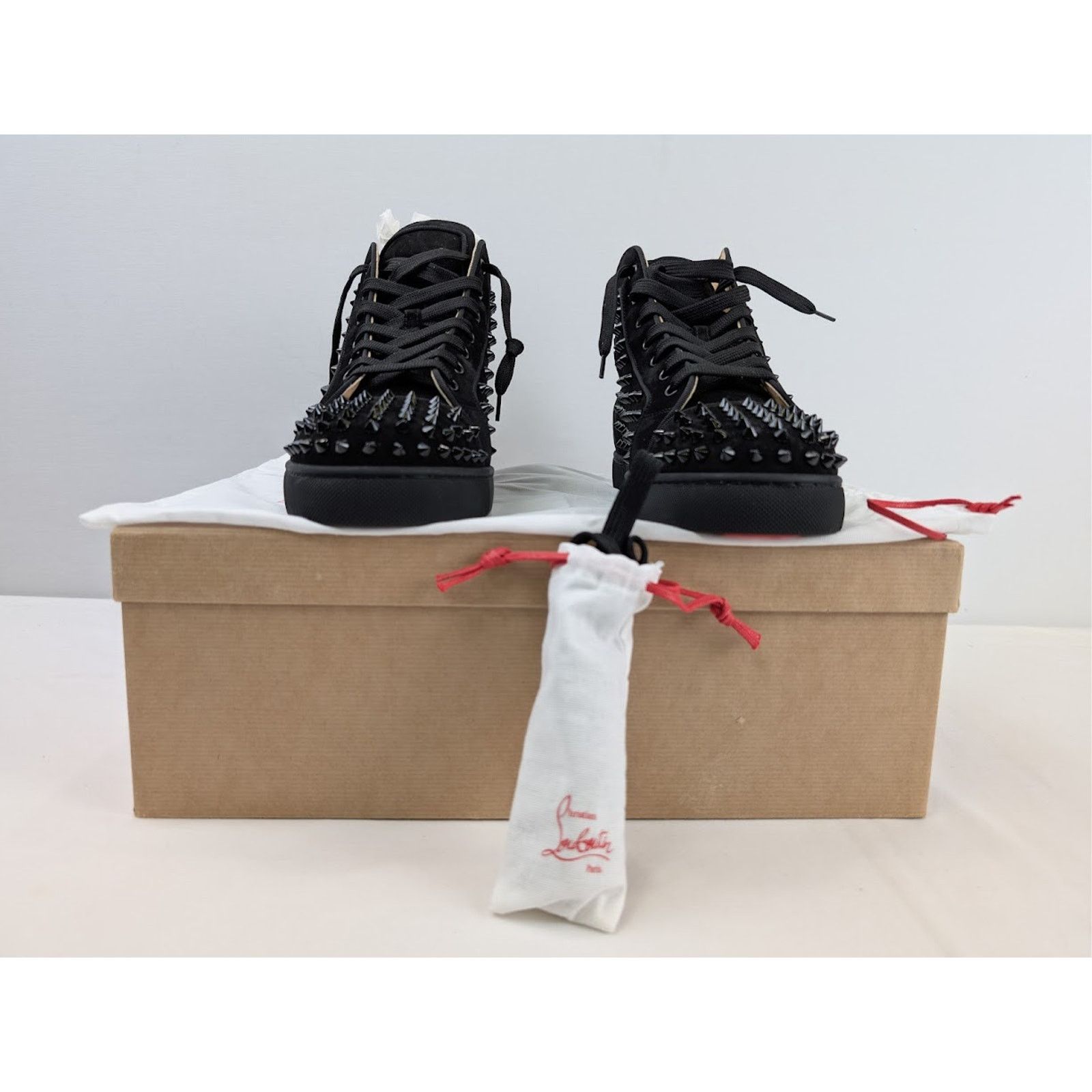 Christian Louboutin o1rshd1 Louis Orlato Flat Sneakers in Black Size US 13 / EU 46 - 19 Thumbnail