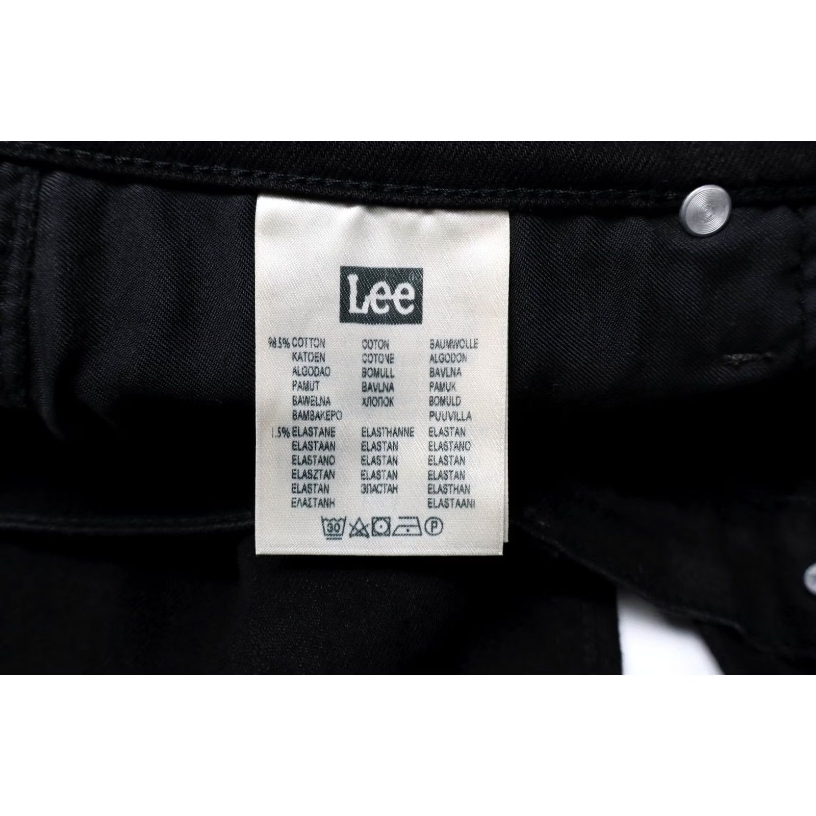 Lee LEE Jeans Luke Slim Fit Black Denim Stretch Men's W32/L32 Zip Fly Logo Size US 32 / EU 48 - 6 Thumbnail