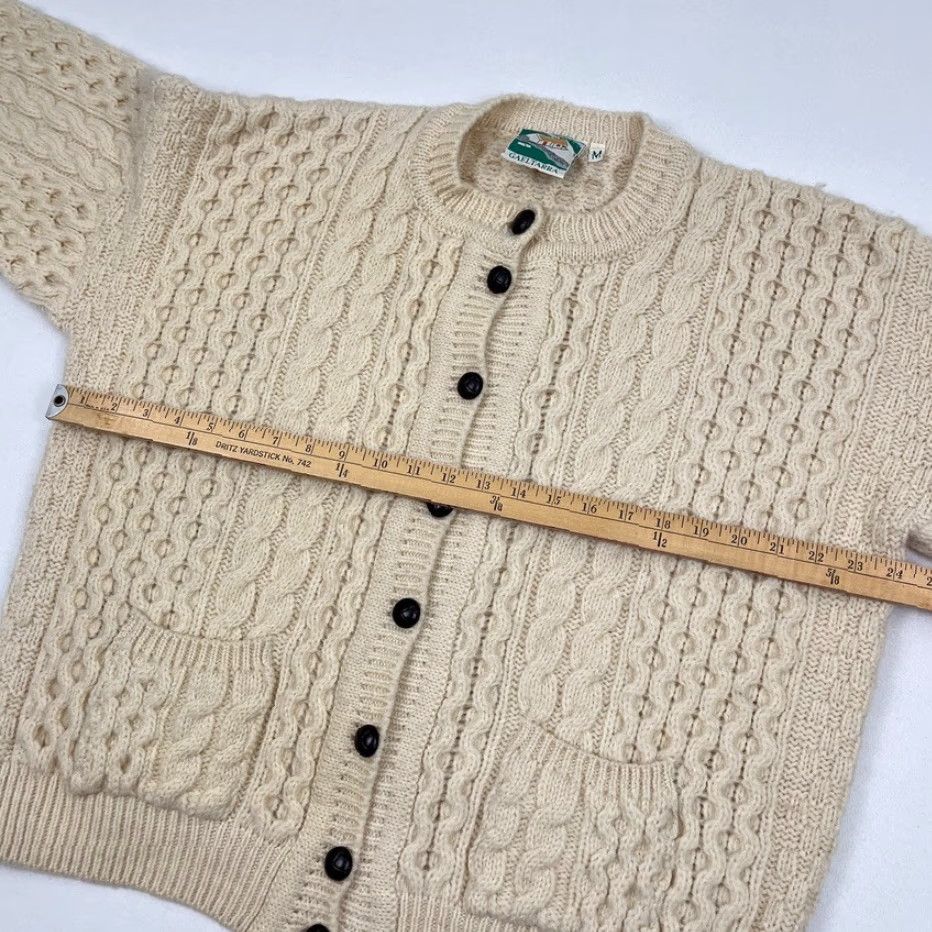Vintage Gaeltarra Cardigan Sweater Womens M Oversized Cream Beige New Wool Cable Knit Size M / US 6-8 / IT 42-44 - 5 Thumbnail